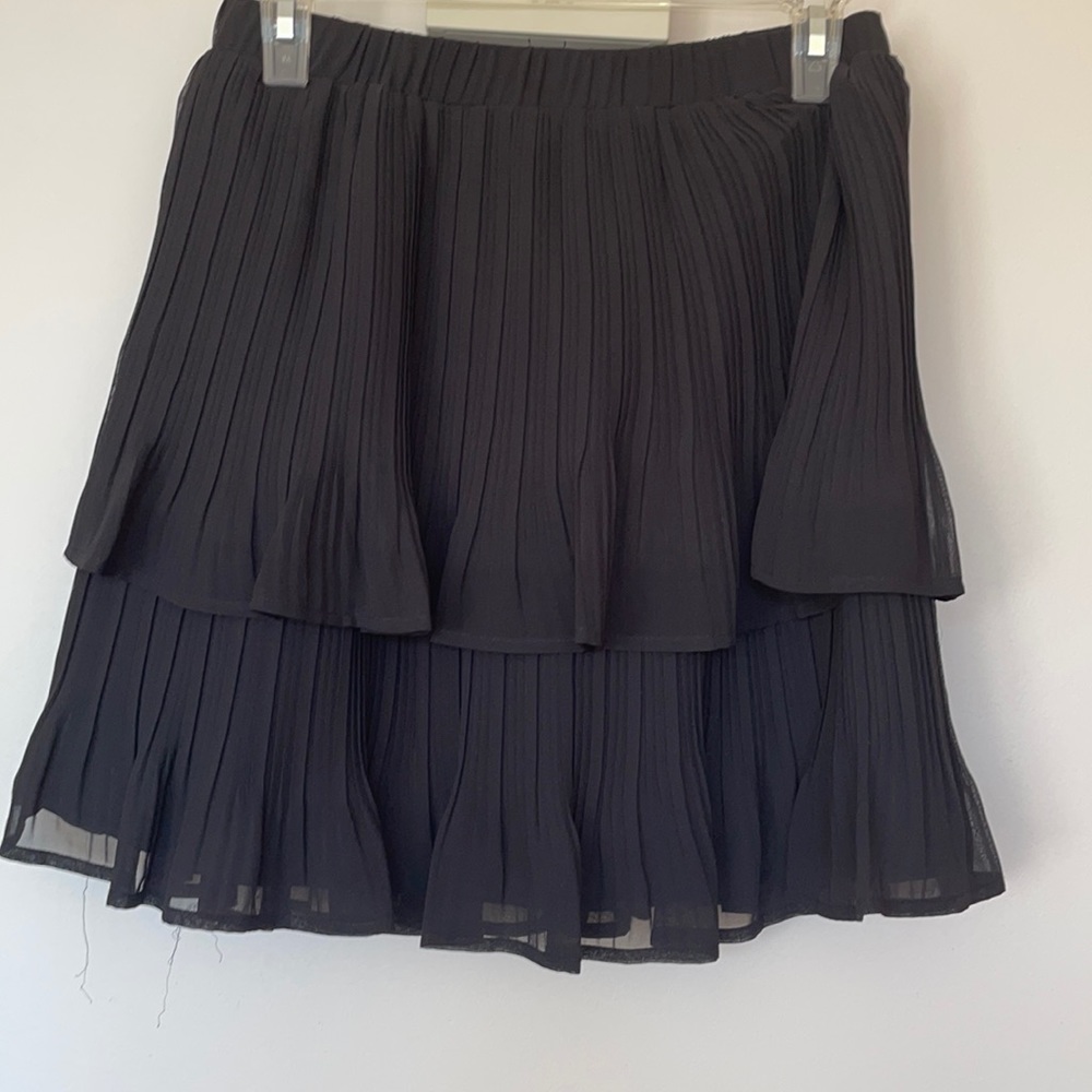 Pleated Black Skirt